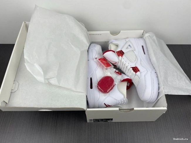 One Kick 3958 Elegant Jordan Metallic Red Retro 4 CT8527- 1025